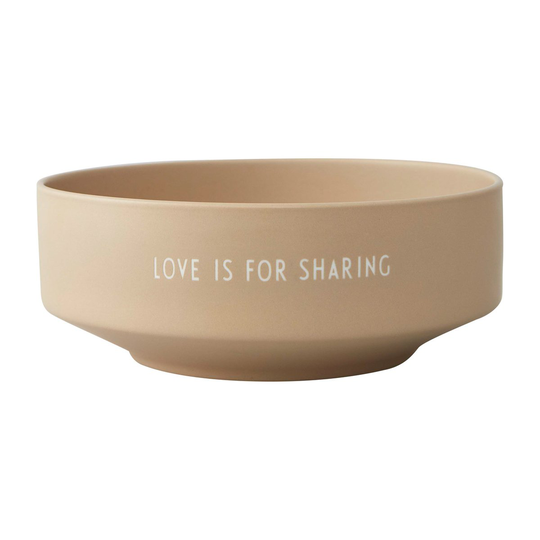 Design Letters -suosikkikulho medium Ø 17,5 cm Beige