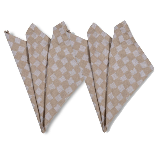 Checki kangasservetti 2-pakkaus Beige