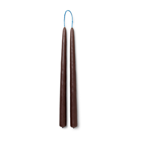 Dipped candles käsintehdyt kynttilät 30 cm 2-pack Brown