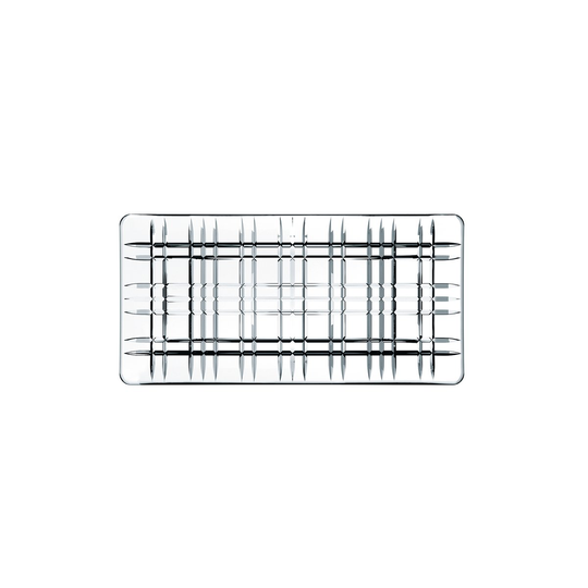 Square-lautanen 14 x 28 cm kirkas
