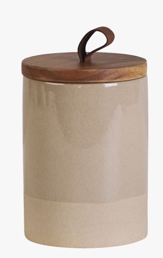 Morocco Liten purkki pieni ruukku beige