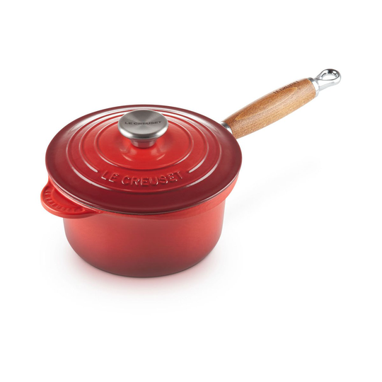 Le Creuset -kattila puukahvalla 1,8 l Cerise