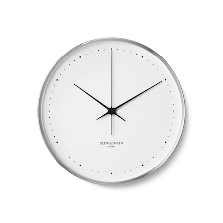 Henning Koppel Kello Teräs & Valkoinen 40 cm
