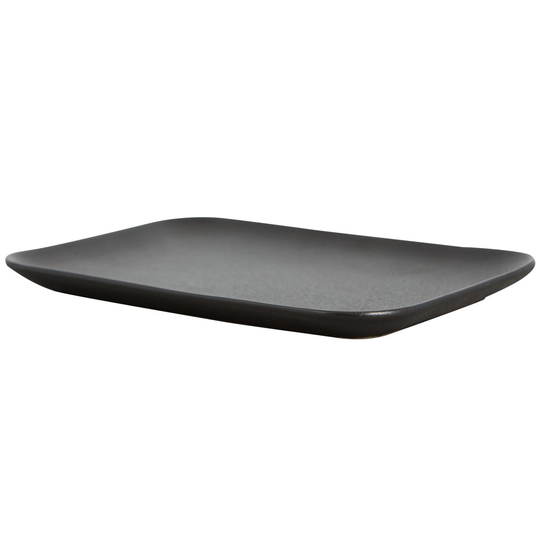 Raw Black nelikulmainen lautanen Musta