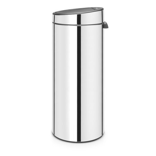 Touch Bin roskakori 30 litraa brilliant steel (kiiltävä hopea)