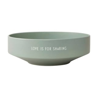 Design Letters - Favourite bowl "Love is for sharing" - Green