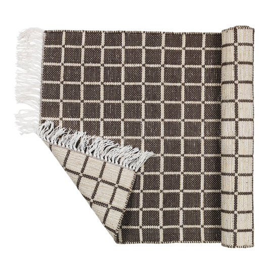 Henny puuvillamatto 140x200 cm Light grey-aubergine