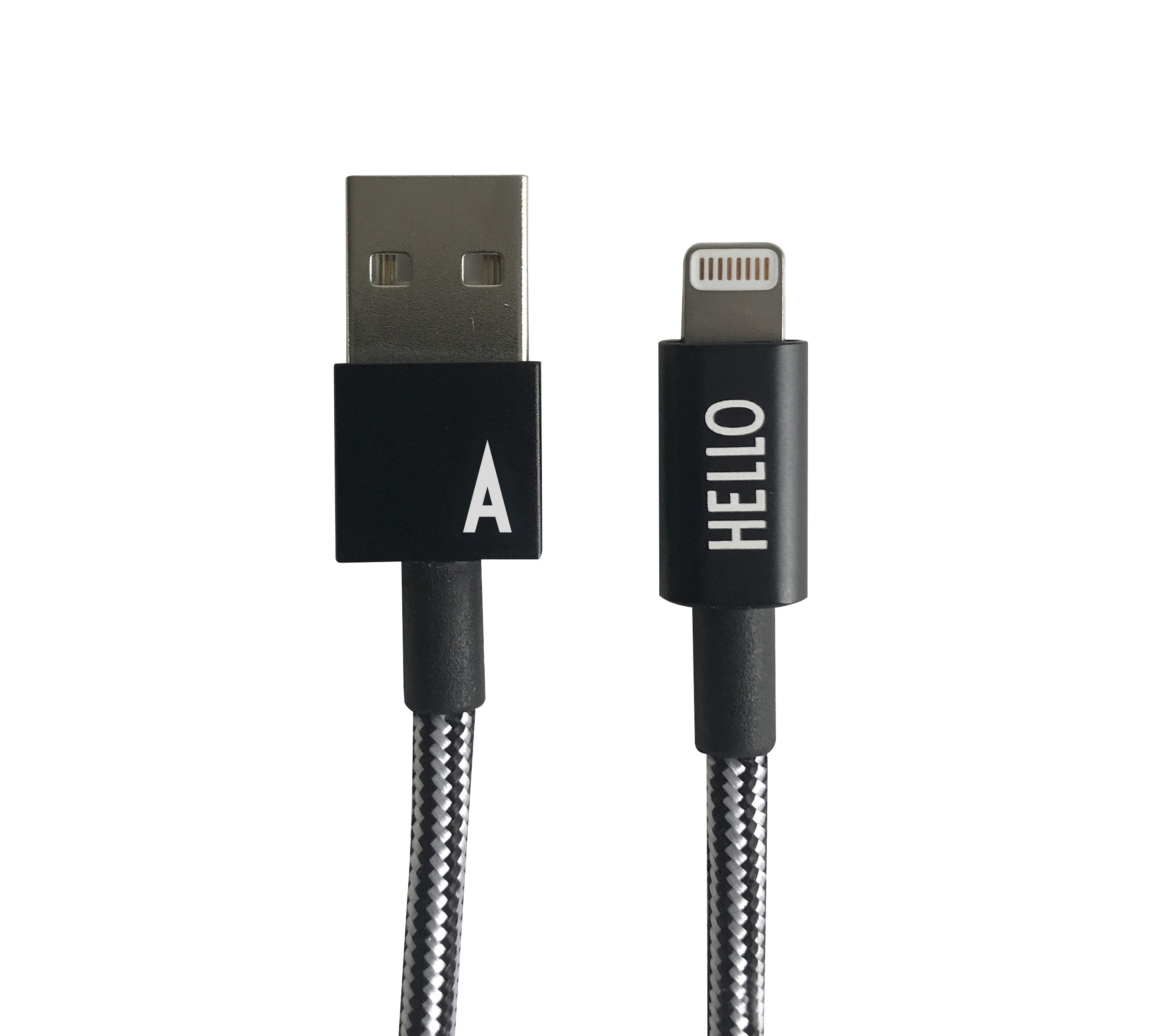 Design Letters - Lightning Cabel 1 Meter A - Black (60201010A)