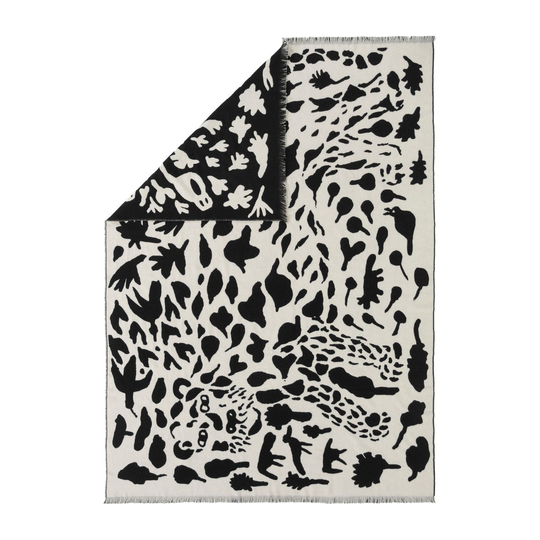 Oiva Toikka Cheetah villahuopa 130x180 cm Musta-valkoinen