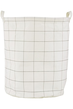 Pesukori Squares Ø 40x50 cm - Valkoinen/Musta