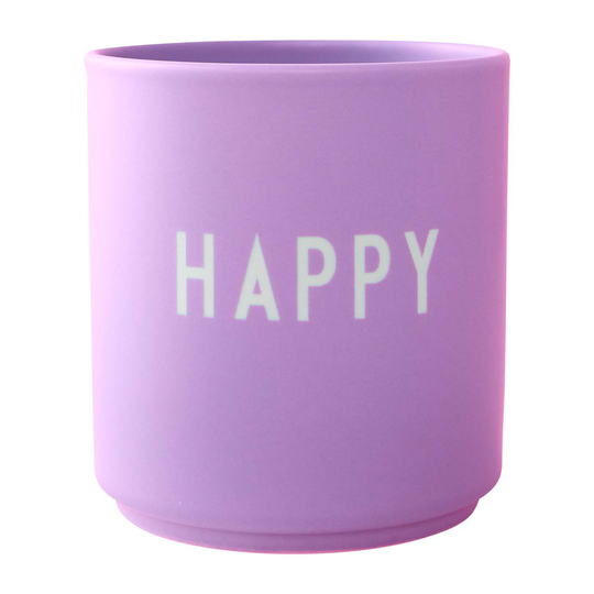 Design Letters suosikkikuppi 25 cl Happy-purple