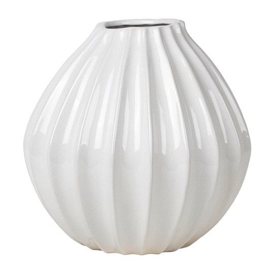 Wide maljakko, ivory 30 cm