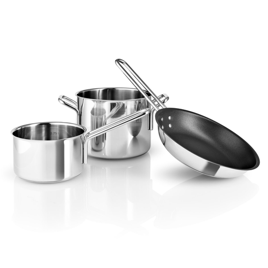 Eva Trio starter -setti, 3 osaa Ruostumaton teräs
