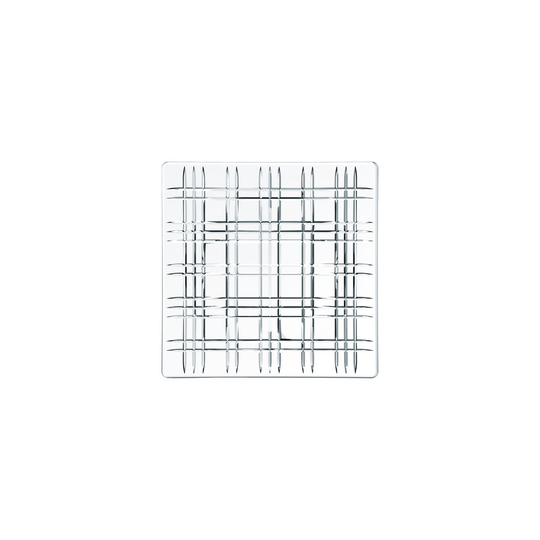 Square-lautanen 21 x 21 cm kirkas