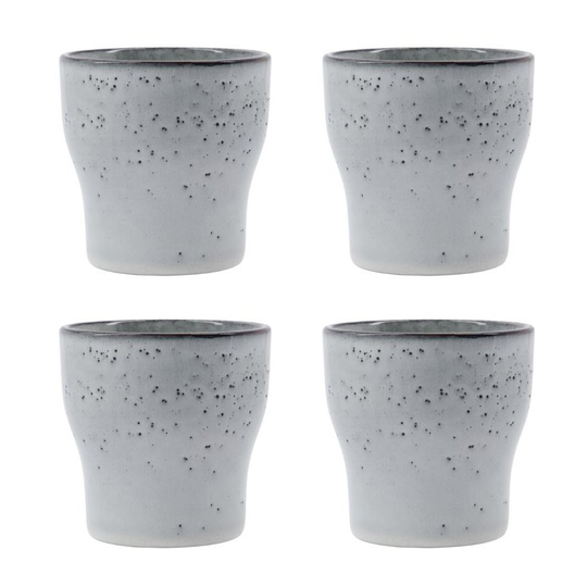 Liss termosmuki 9 cm 4-pakkaus Vaaleanharmaa