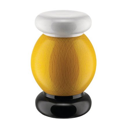 Twergi suola- ja pippurimylly 11 cm keltainen