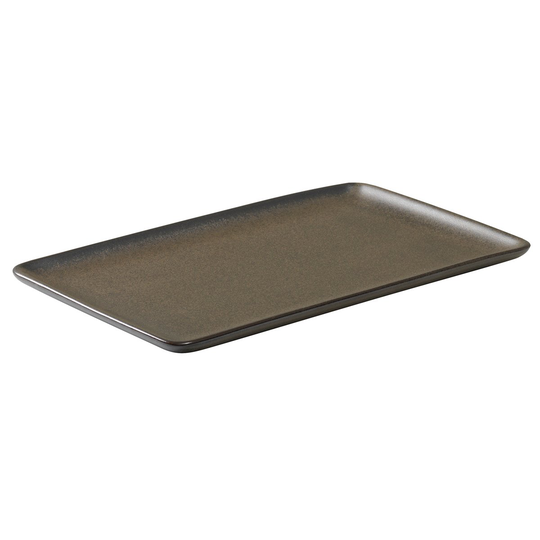 Raw lautanen 23,5x15 cm Metallic brown