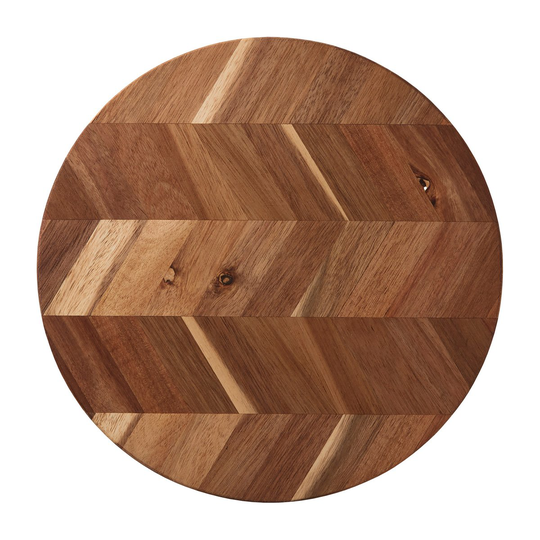 Herringbone leikkuulauta Ø 28 cm Akaasia
