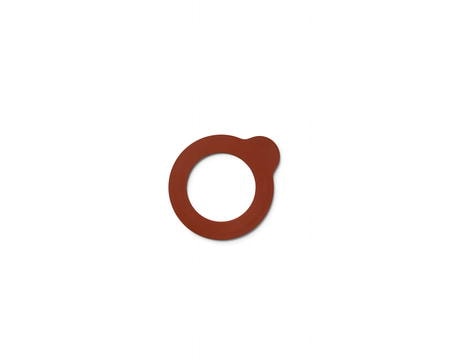 Lock-eat Muovirengas Karahviin orange - 6,7 cm