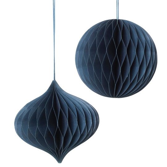 Christmas mix -joulupallo-joulukoriste, 2-pakkaus Orion blue