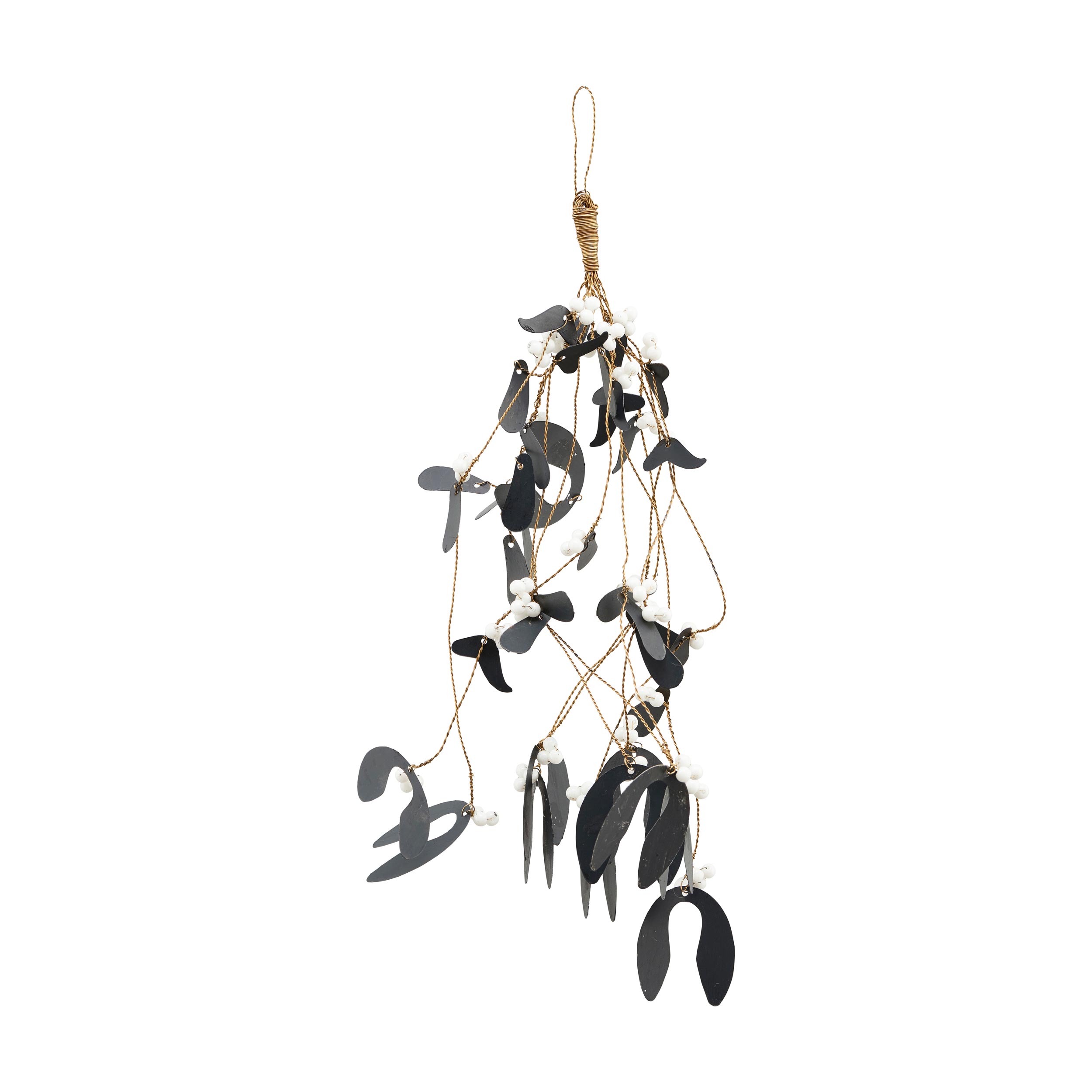 House Doctor - Ornamentti Mistletoe - Musta