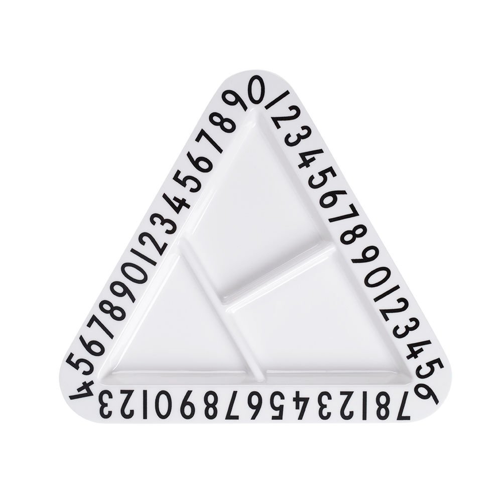 ​Design Letters - Melamine Triangular Snack Plate (20201004SNACK TRI)