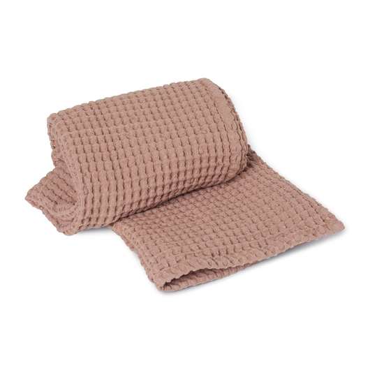 Organic käsipyyhe 50x100 cm Dusty rose