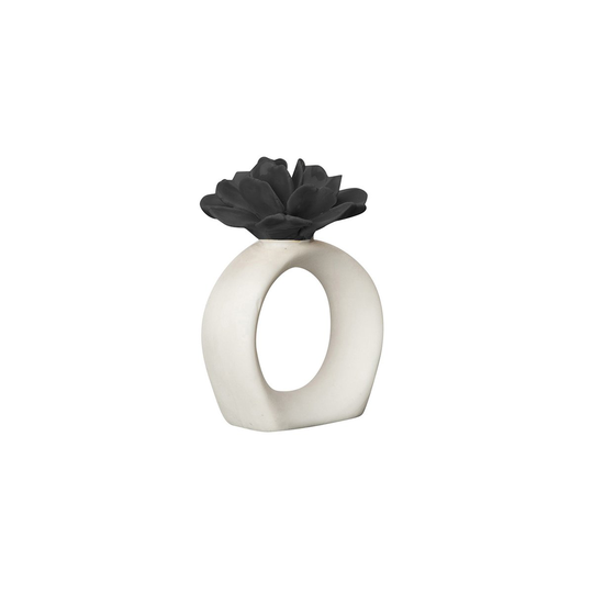 Water Lily lautasliinarengas White-black