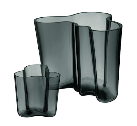 Aalto maljakko lahjasetti 160+95 mm Tummanharmaa