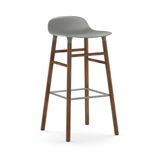 Form Chair baarijakkara pähkinäjalat harmaa