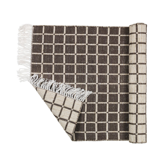Henny puuvillamatto 70x140 cm Light grey-aubergine