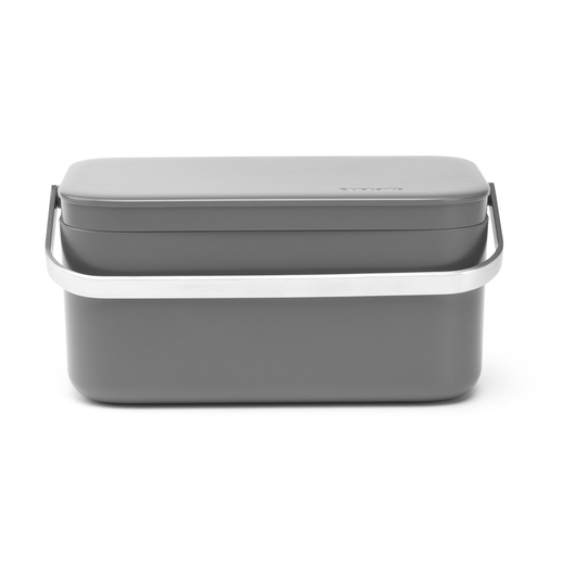 Sinkside biojäteastia 13x22 cm Tummanharmaa