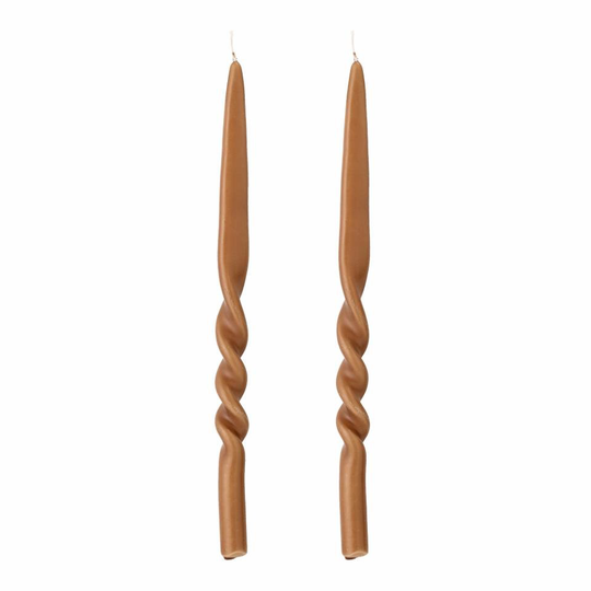 Bloomingville - Twist Candles 40 cm Brown 2 pc (82052799)