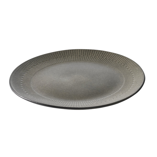 Relief lautanen 27 cm Harmaa
