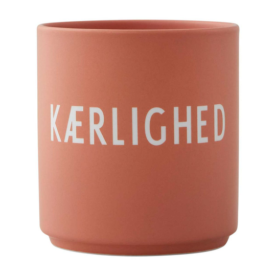 Design Letters suosikkikuppi 25 cl Kærlighed-peach