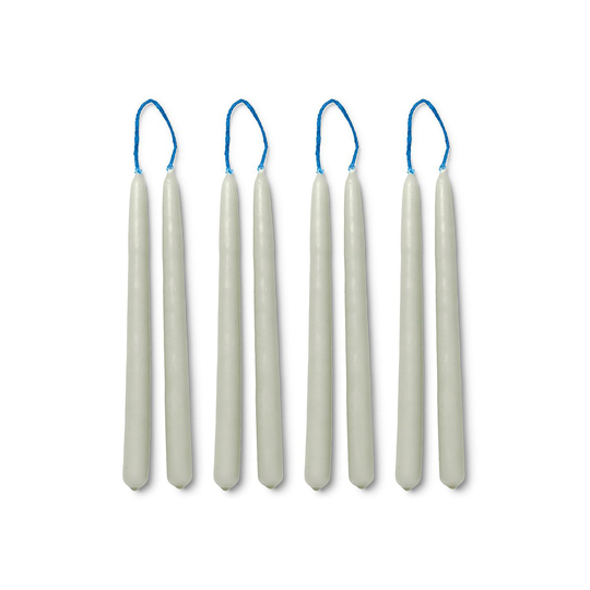 Dipped candles käsintehdyt kynttilät 15 cm 8-pack Sage