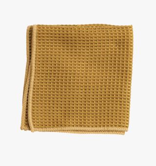 Vaffel microfiber pesulappu keltainen
