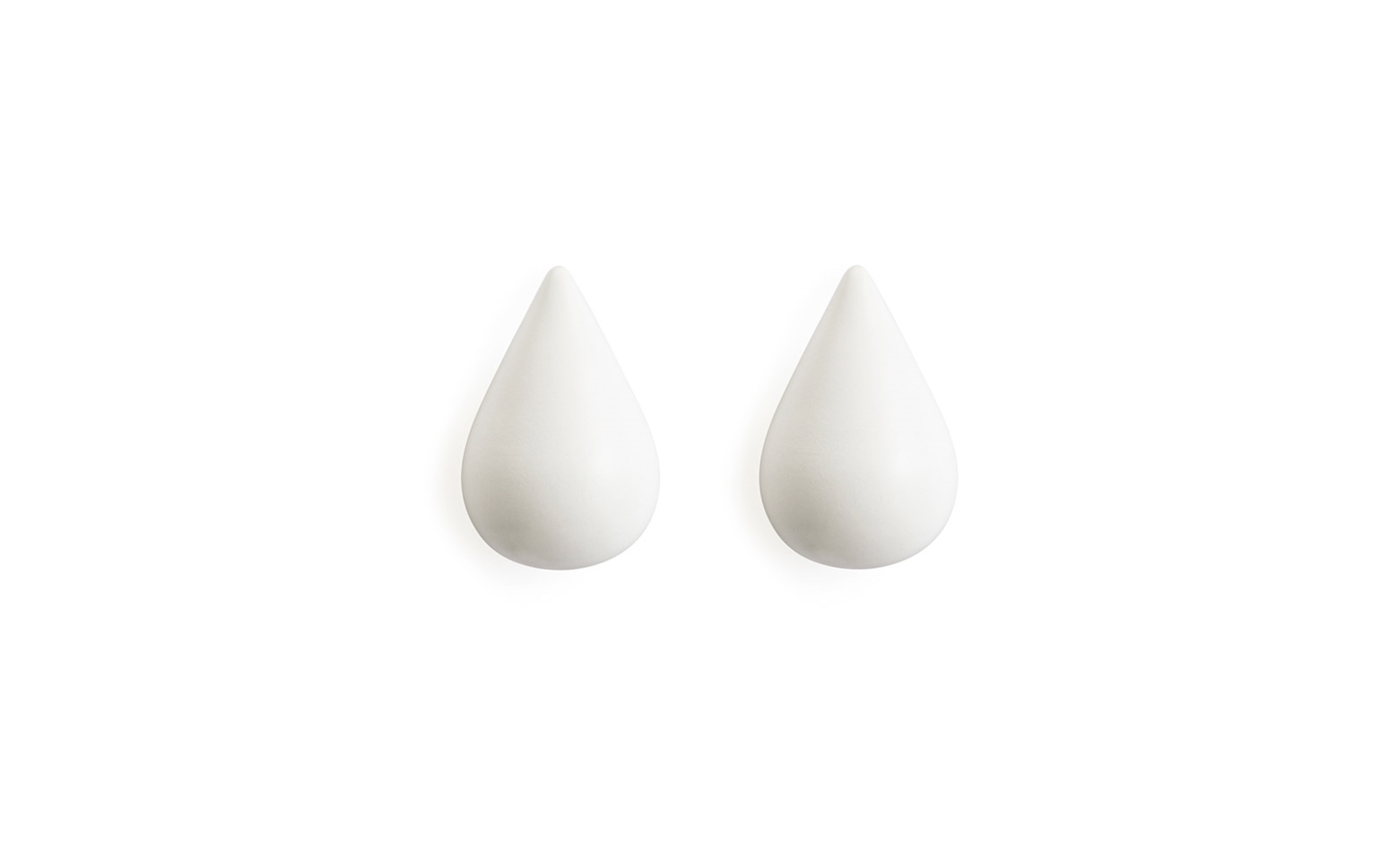 Normann Copenhagen - Dropit Hooks Set of 2 - Small - White (331510)