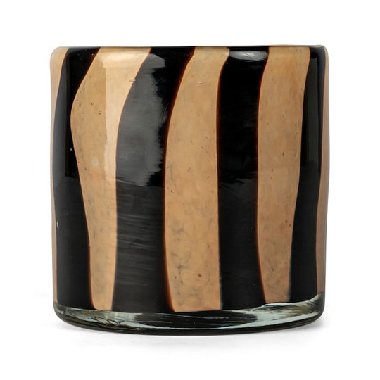 Calore kynttilälyhty XS Ø 10 cm Black-beige