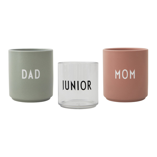 Design Letters Family -lahjasetti Nude-green