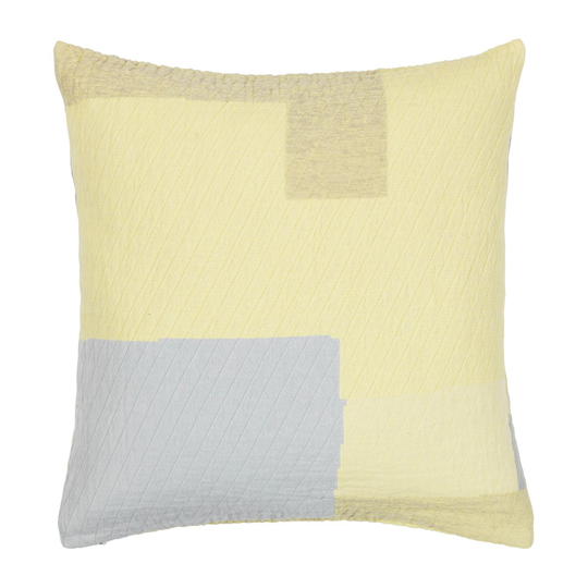 Patch tyynynpäällinen 60x60 cm Pale banana yellow-blue