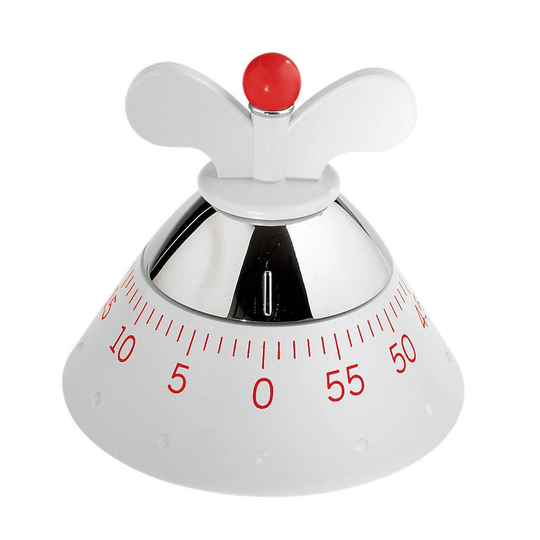 Alessi keittiöajastin valkoinen