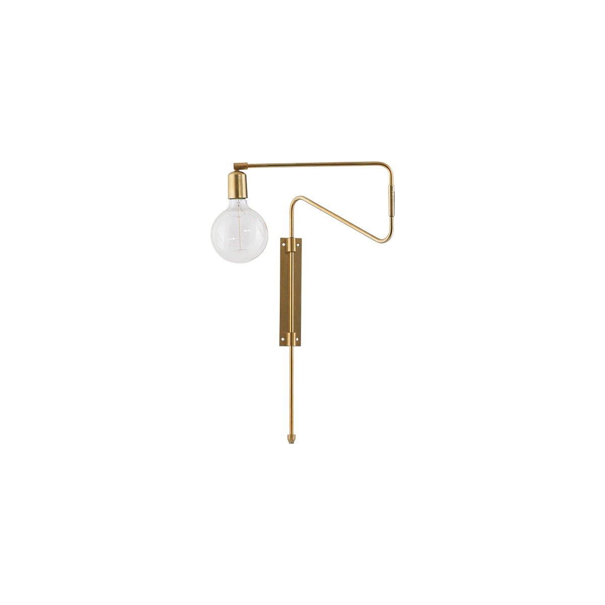 House Doctor - Swing Wall Lamp Small - Brass (cb0212/203660212)