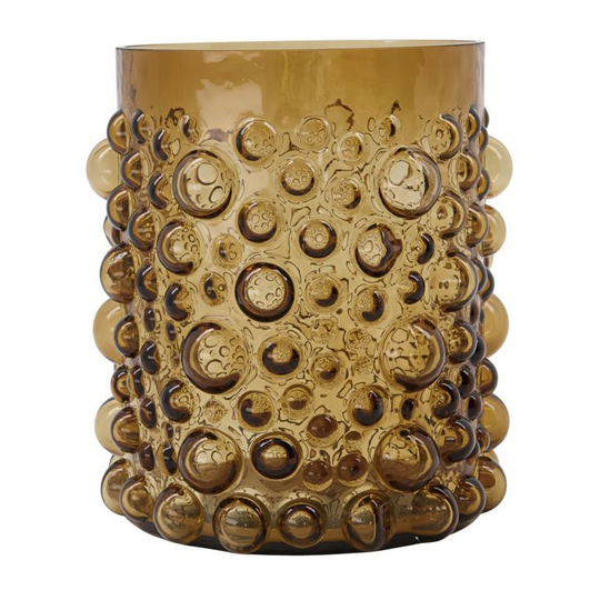 Foam maljakko 19 cm Amber