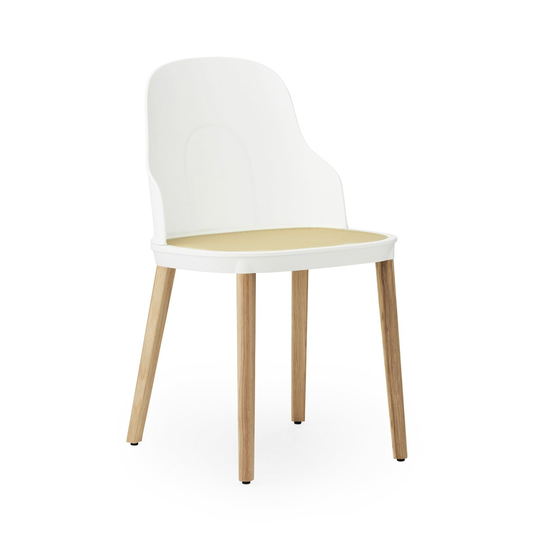 Allez molded wicker tuoli Valkoinen-tammi