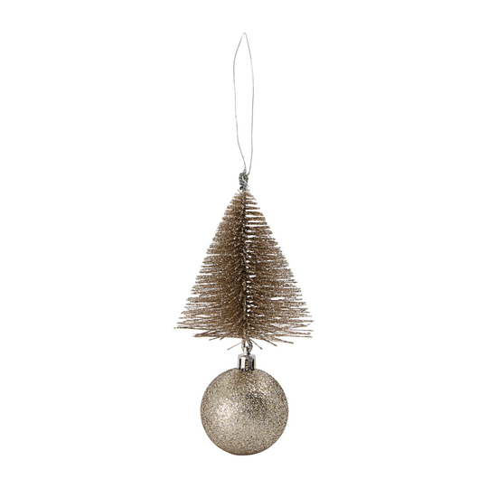 Tree & bell joulukoriste 15 cm Hiekka