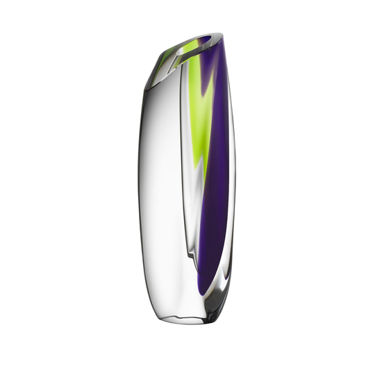 Saraband maljakko 36 cm Violetti-vihreä