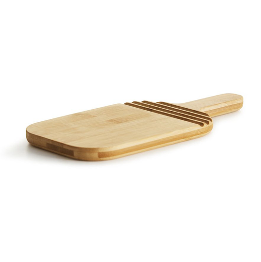 Nature bambu leikkuulauta kahvoilla 26,5 cm