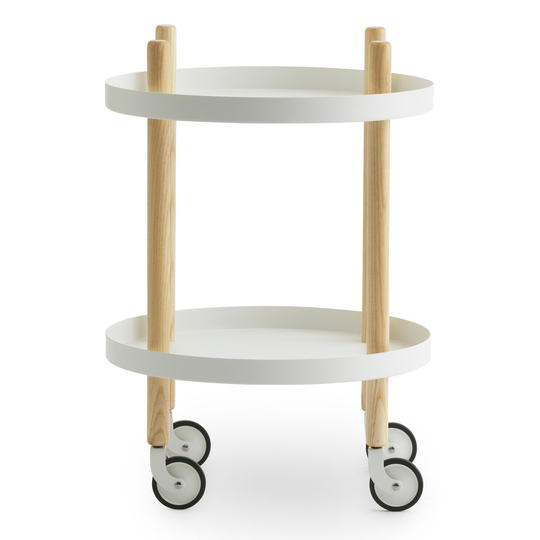 Block pöytä Ø 45 cm Valkoinen