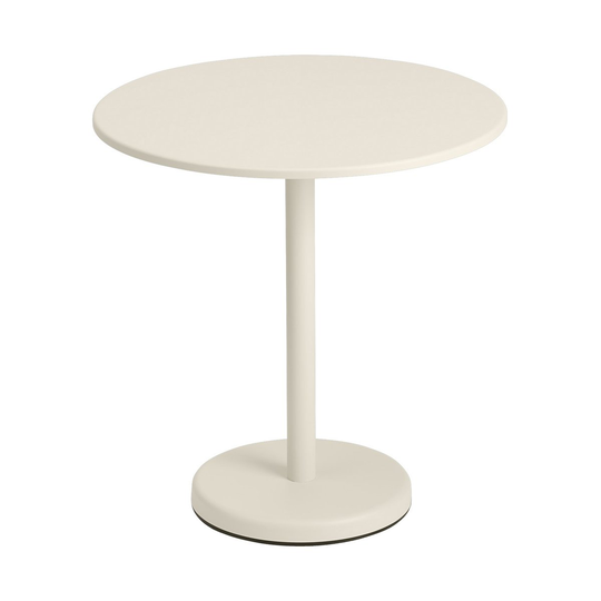 Linear teräspöytä Ø 70 cm White
